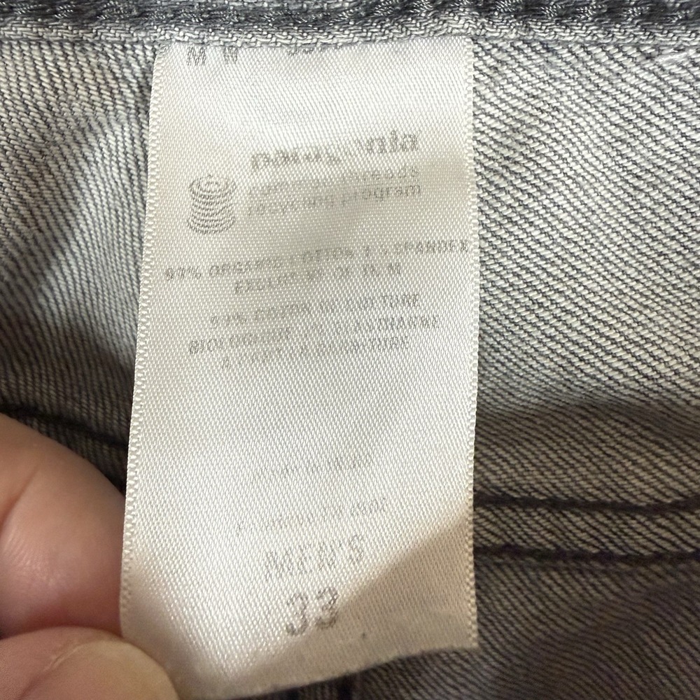 Patagonia Organic Cotton Jeans Mens 33x32 Gray Straight Leg Stretch Denim READ - Picture 10 of 16